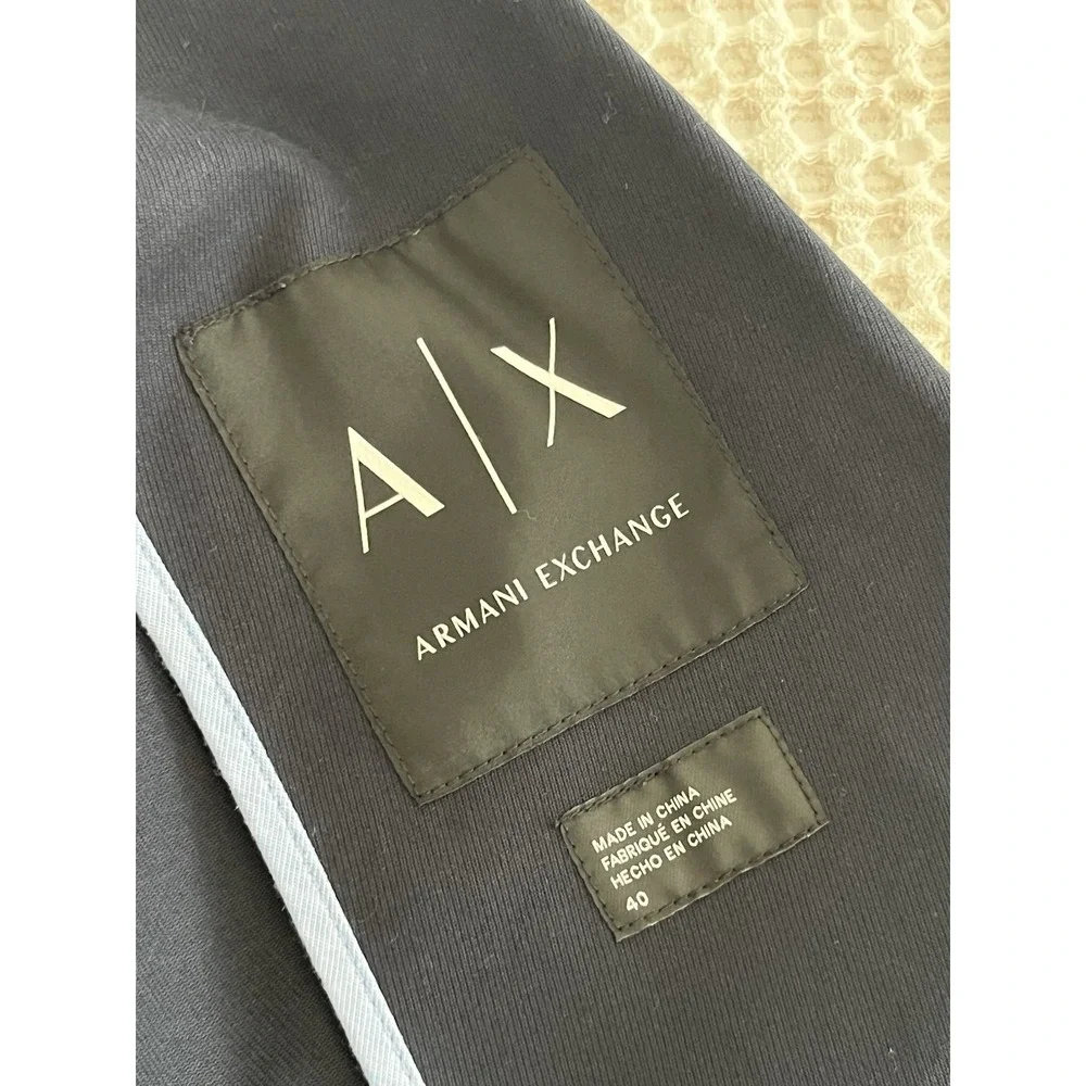 New Armani Exchange Men's Blue Blazer, Suit Jacket, Size 40
